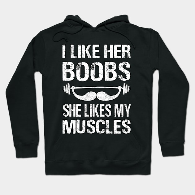 i like her boobs she likes my Muscles Hoodie by zrika